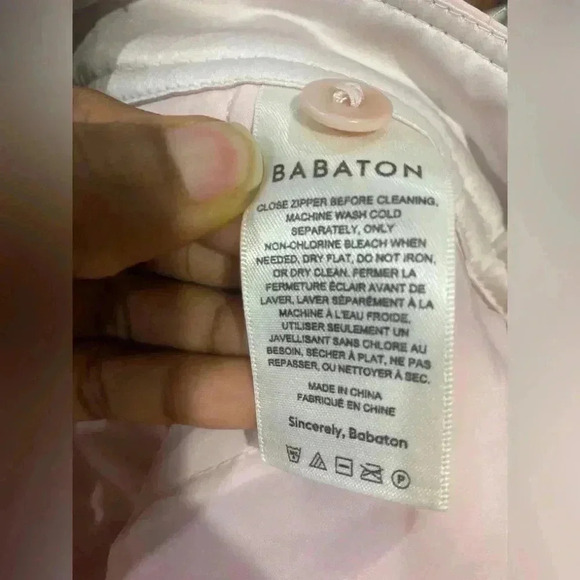 Aritzia Babaton Vegan leather Command Pants in Poetic pink Size 8 NWOT - Picture 4 of 10